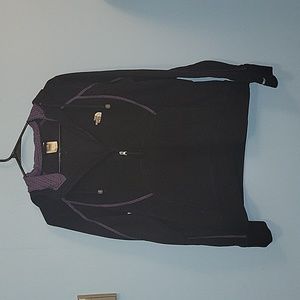 The North Face Black and Purple Lightweight Jacket